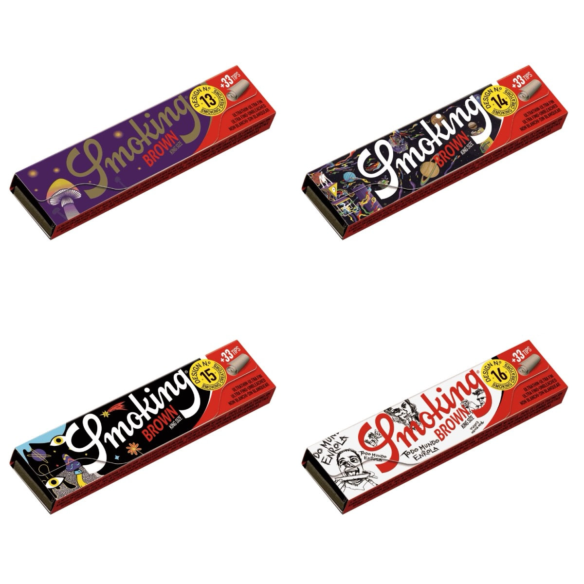 Smoking Brown "Creator" King Size Papers + Tips 33 Blatt