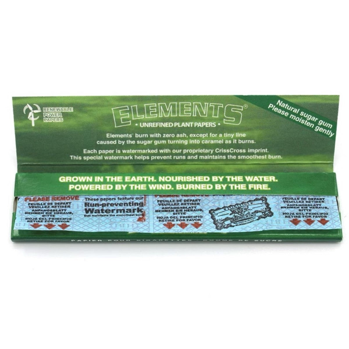 Elements Green Papers King Size Slim á 32 Blatt 