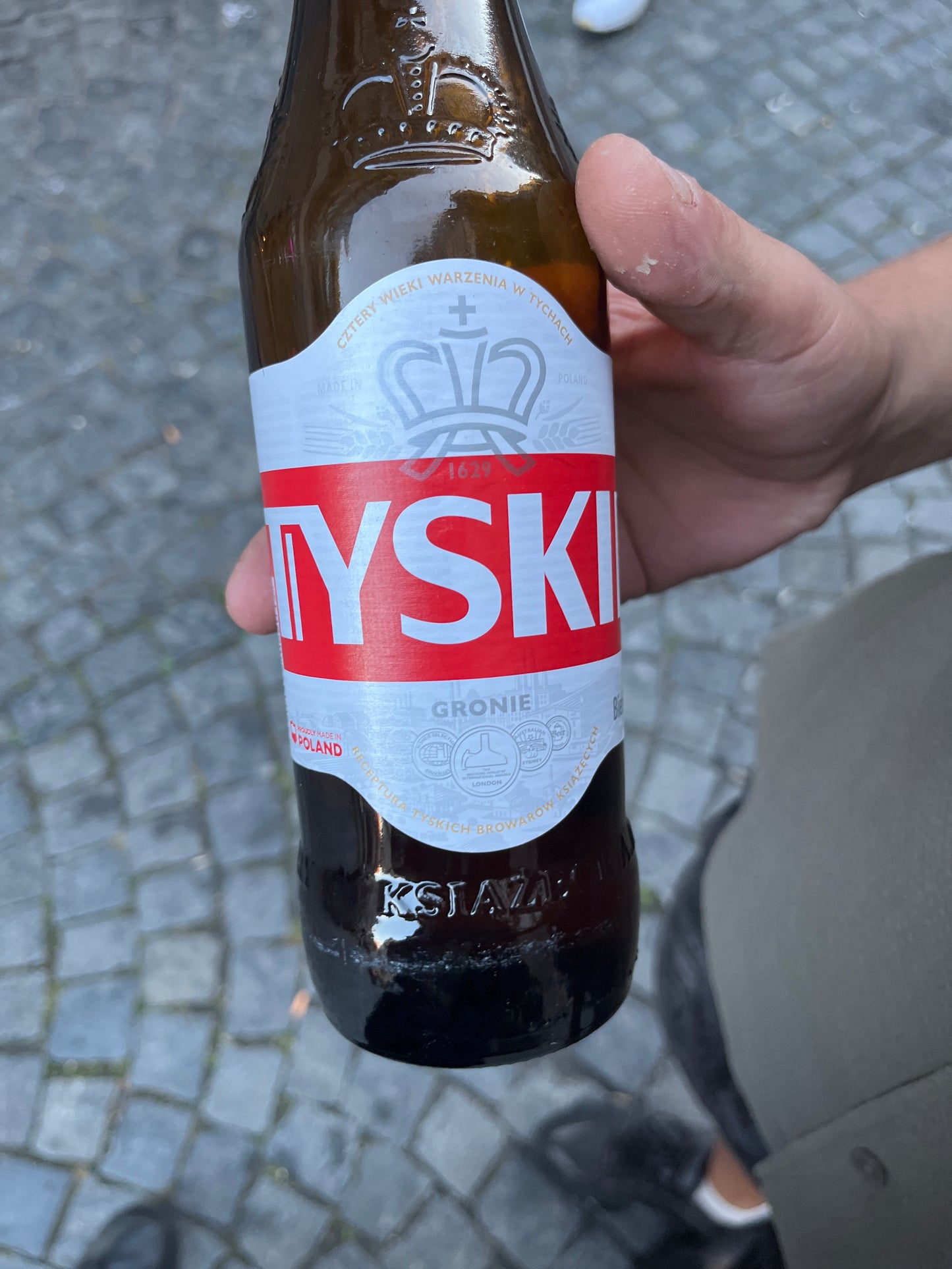 Tyskie Glasflasche 