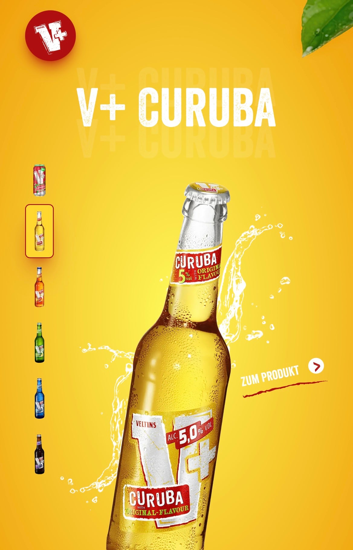 V+ Energy Drink 0,33 l verschiedene Sorten