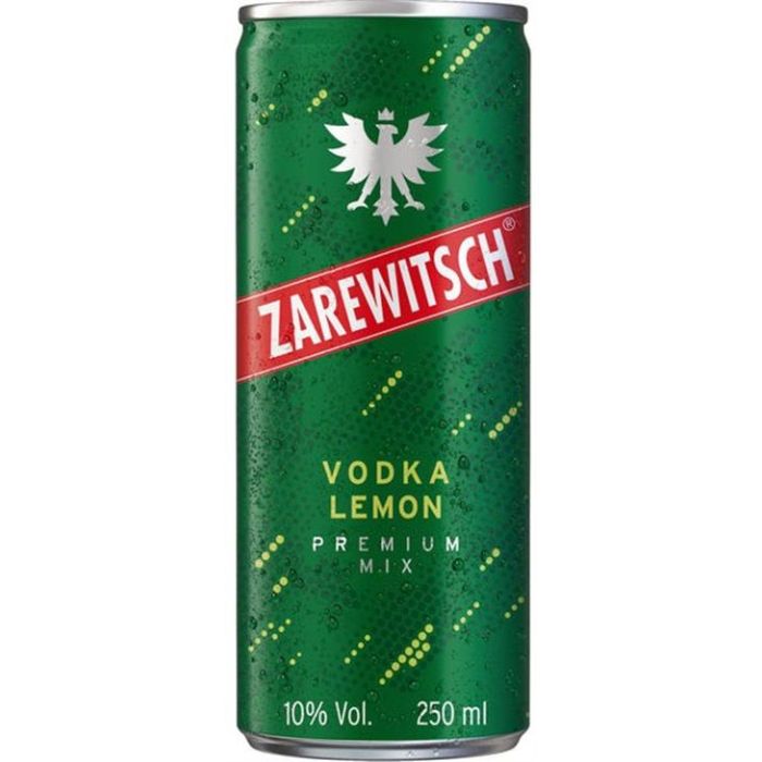 Zarewitsch Vodka Lemon Premium Mix 10% – 250 ml