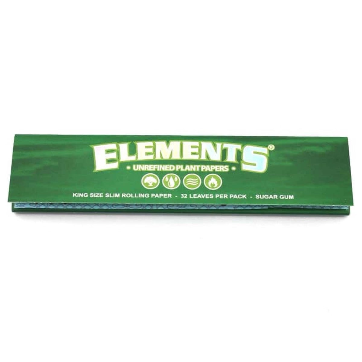 Elements Green Papers King Size Slim á 32 Blatt ￼