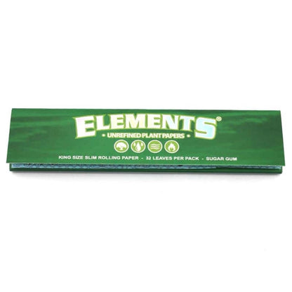 Elements Green Papers King Size Slim á 32 Blatt ￼
