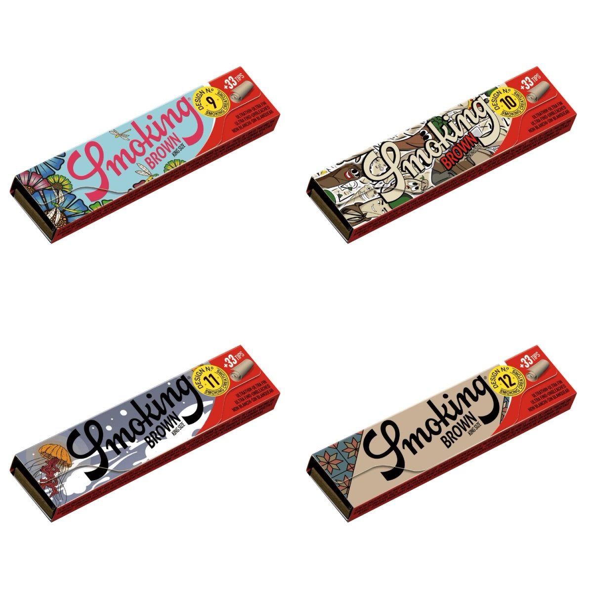 Smoking Brown "Creator" King Size Papers + Tips 33 Blatt