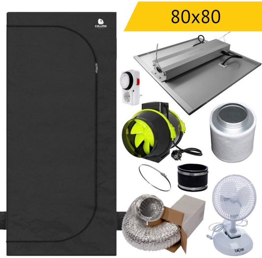 Anfänger Growbox Komplettset M | 80x80x180 cm | 240 Watt