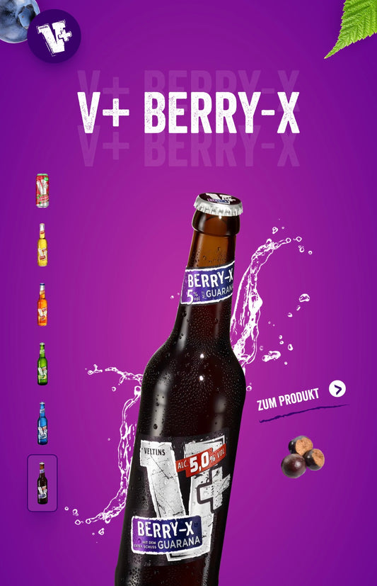 V+ Energy Drink 0,33 l verschiedene Sorten
