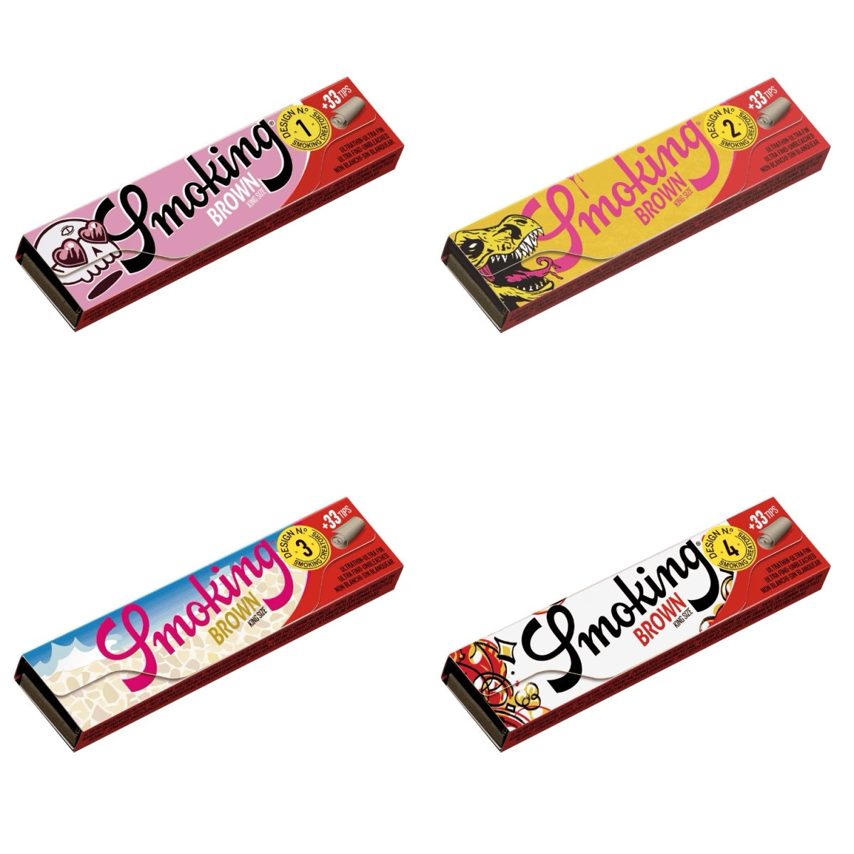 Smoking Brown "Creator" King Size Papers + Tips 33 Blatt