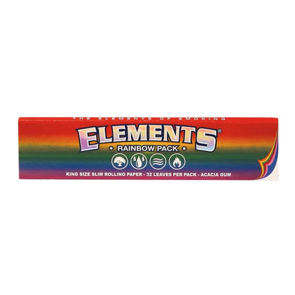 Elements Rainbow Papers King Size Slim Box á 32 Blatt