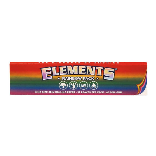 Elements Rainbow Papers King Size Slim Box á 32 Blatt