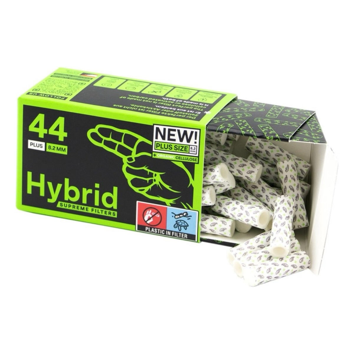 Hybrid Supreme Aktivkohlefilter Plus 44er Pack weiß Ø 8,2 mm